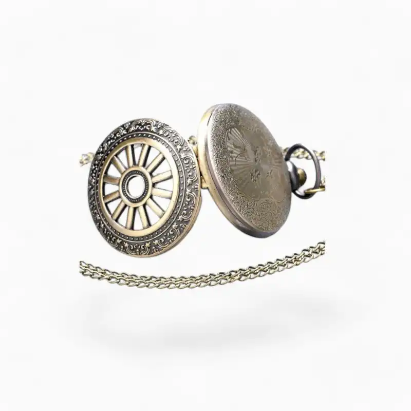 Montre de poche Steampunk Roue | La Montre à Gousset