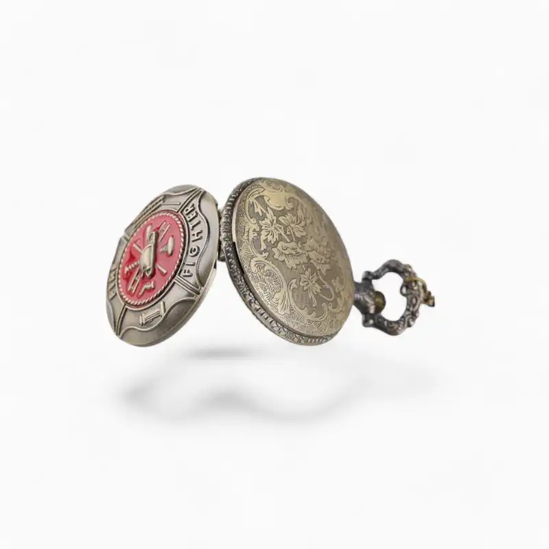 Montre de poche Vintage Pompier