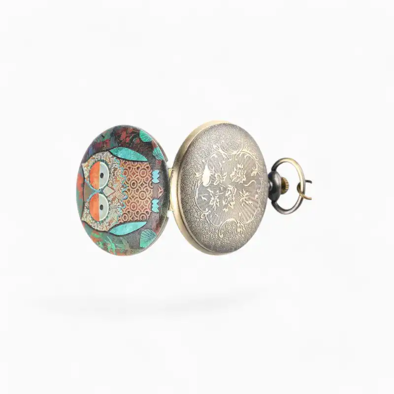 Montre de poche Vintage Hibou Blasé | La Montre à Gousset