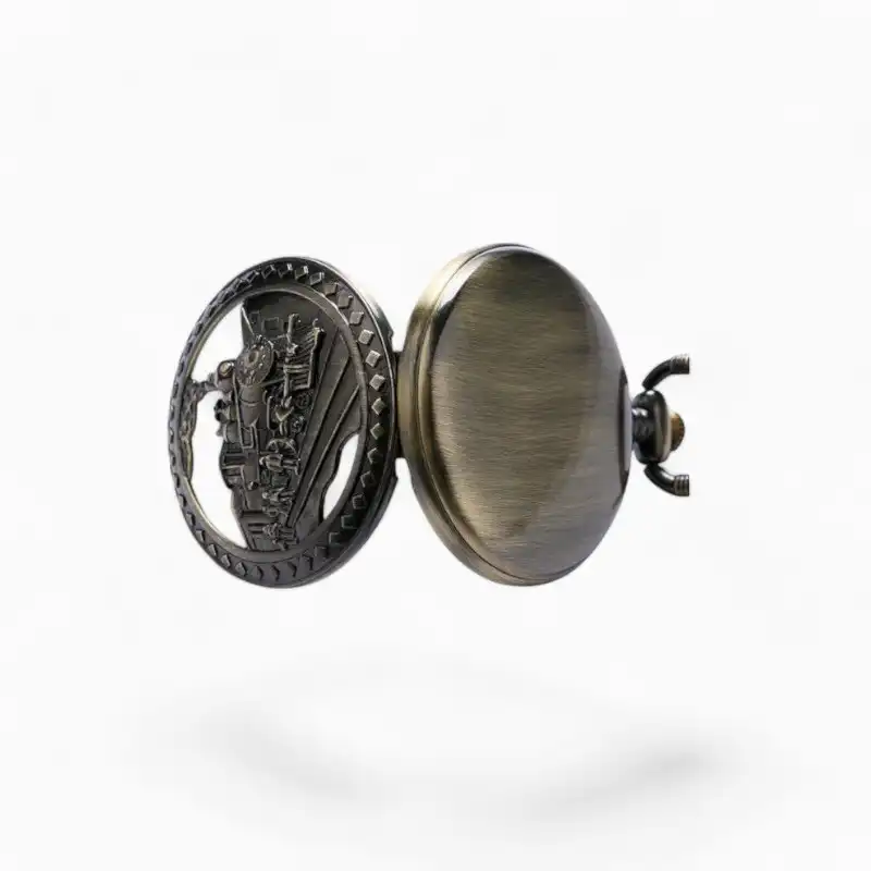 Montre de poche Vintage Train à Vapeur | La Montre à Gousset