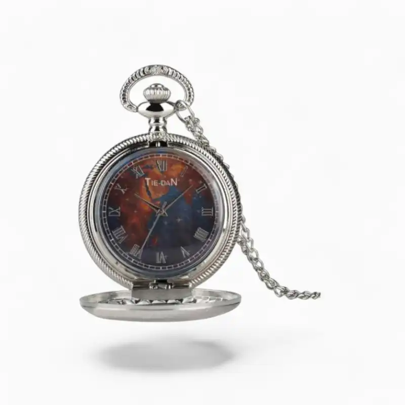 Montre Gousset Univers Terre Rouge | La Montre à Gousset