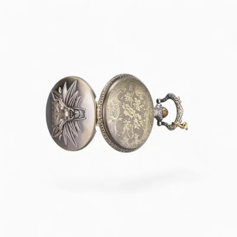 Montre Gousset Homme The witcher bronze coté | La Montre à Gousset