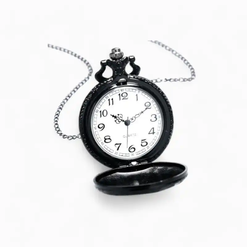 Montre Gousset Homme Crâne Noir | La Montre à Gousset