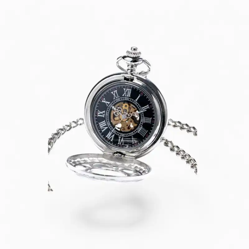 Montre Gousset Jolie Fleur Argentée | La Montre à Gousset