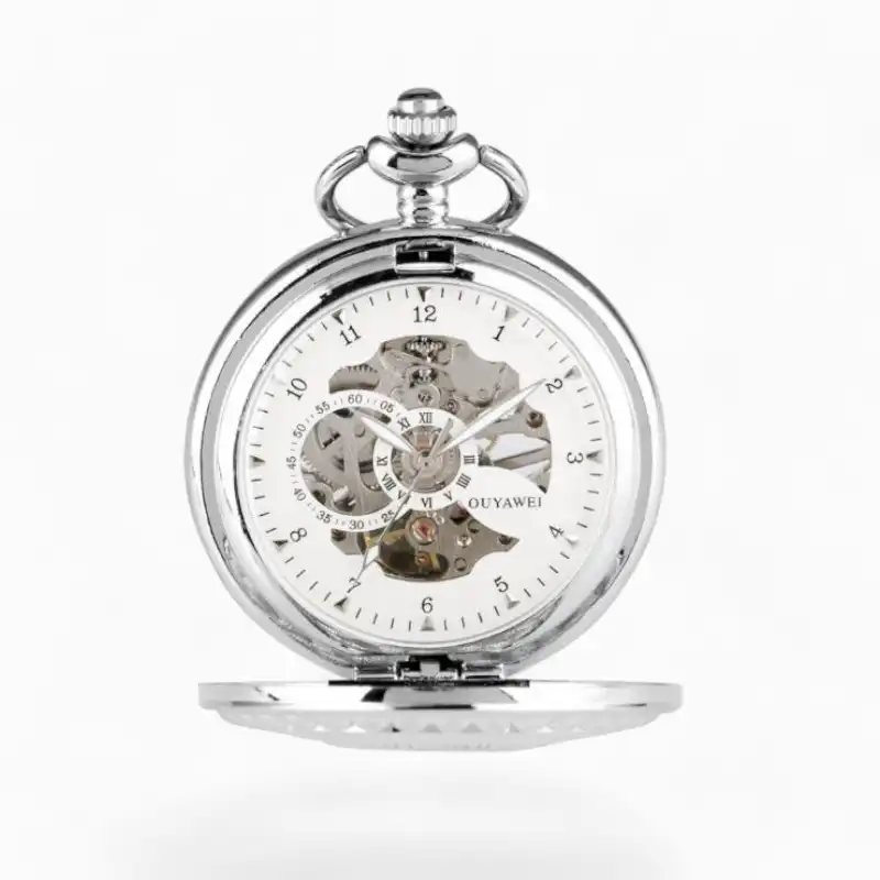 Montre gousset ouvre les yeux Argent | La Montre à Gousset