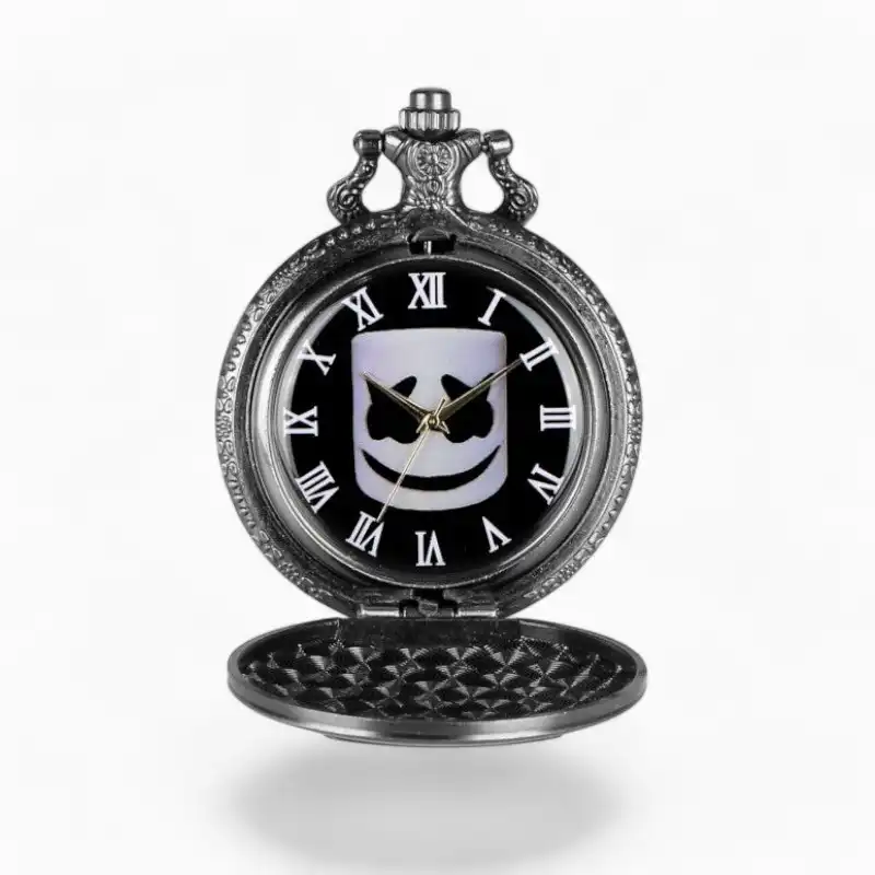 Montre Gousset Masque de Clown Argent | La Montre à Gousset