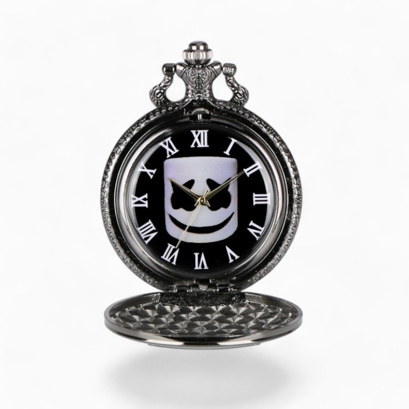 Montre Gousset Masque de Clown Noir | La Montre à Gousset