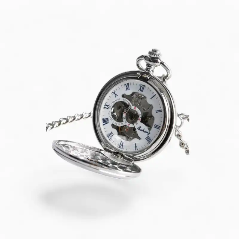 Montre Gousset Mécanique Légendaire Argentée | La Montre à Gousset