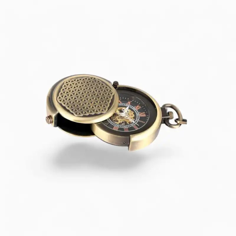 Montre gousset Mécanique Fleur de vie | La Montre à Gousset