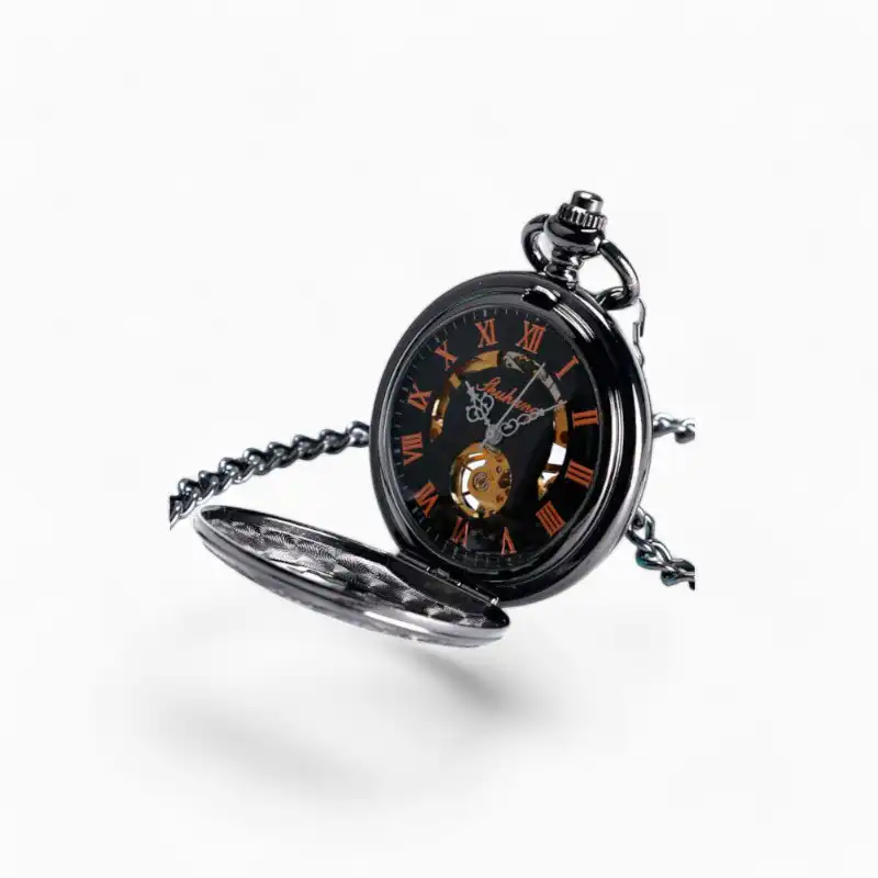 Montre Gousset Mécanique Trèfle Noir | La Montre à Gousset