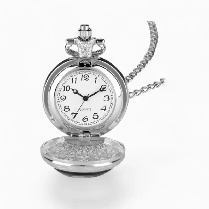 Montre Gousset Vintage Vitrail Argent | La Montre à Gousset
