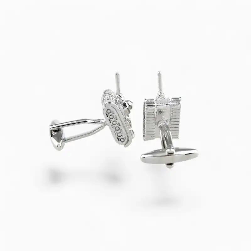 Bouton de manchette Tank Argent | La Montre à Gousset