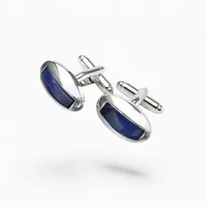 Boutons de manchette Opale Bleu | La Montre à Gousset