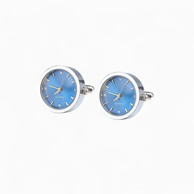 Boutons manchette Montre Argent | La Montre à Gousset