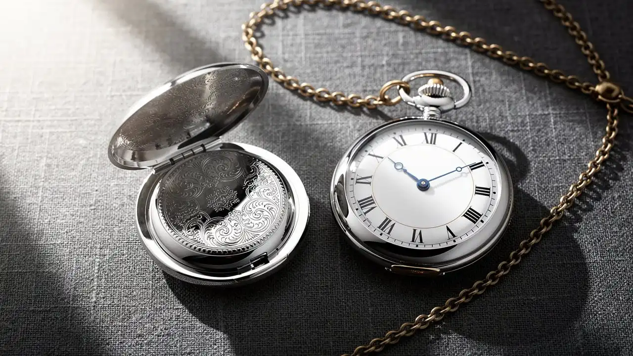 Comparaison montre savonnette et Lépine côte à côte