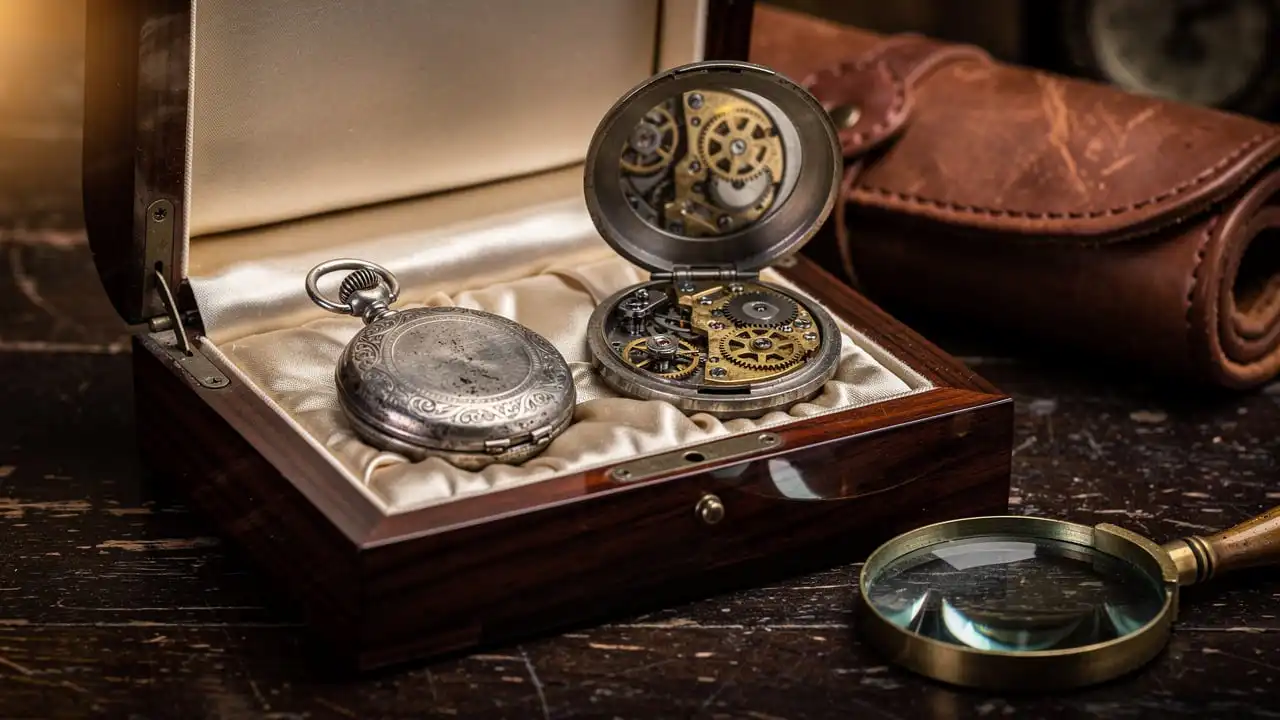 Écrin de conservation pour montres à gousset de collection
