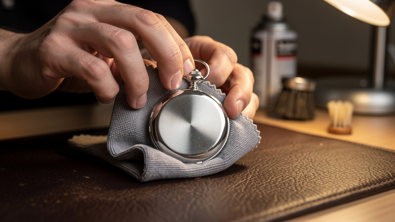 Nettoyage et entretien du boîtier montre à gousset
