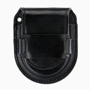 Étui Montre à Gousset Cuir Noir – vue 1