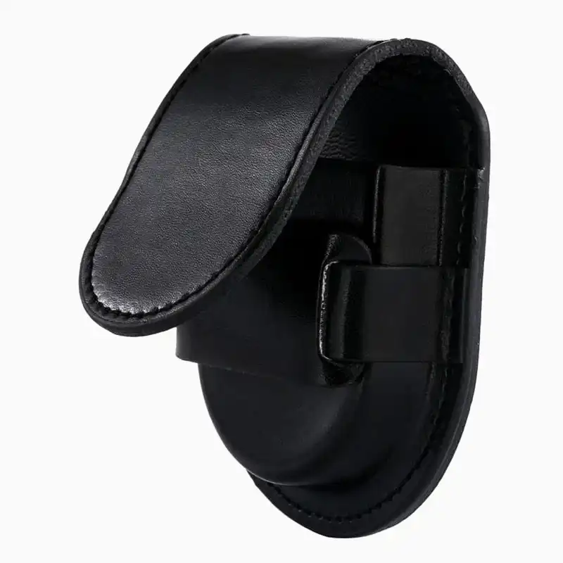 Étui Montre à Gousset Cuir Noir – vue 3