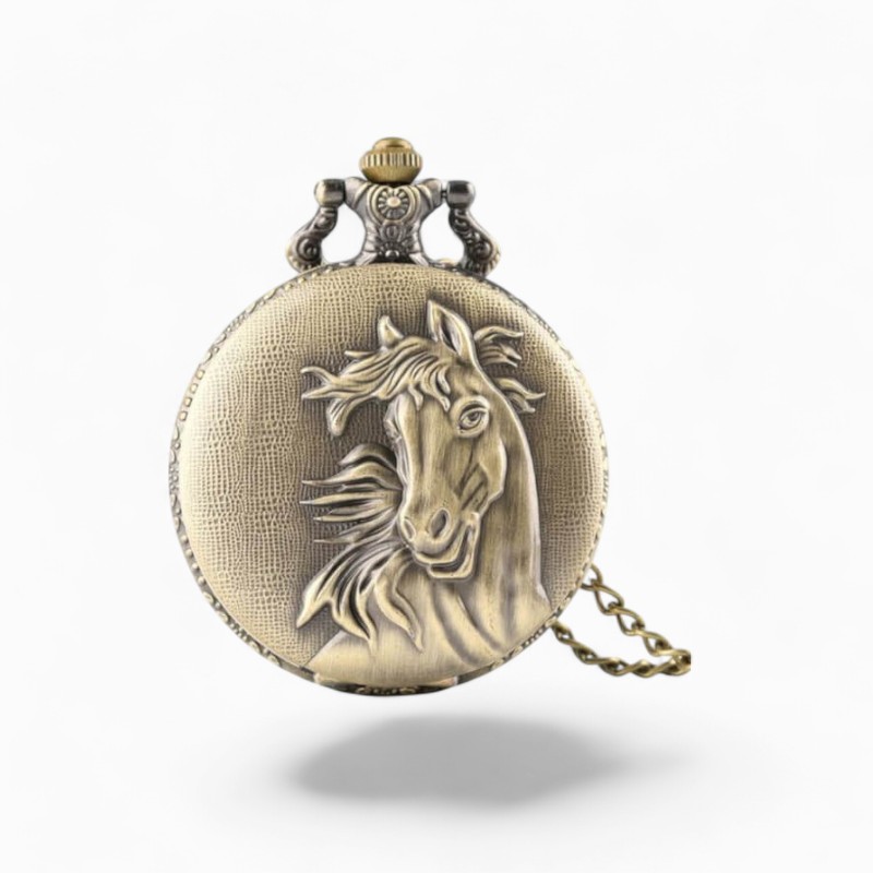 Montre à Gousset Vintage Cheval au Vent | La Montre à Gousset