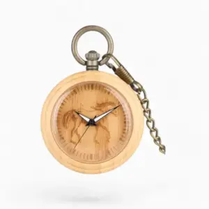 Montre à Gousset Cheval en Bois | La Montre à Gousset