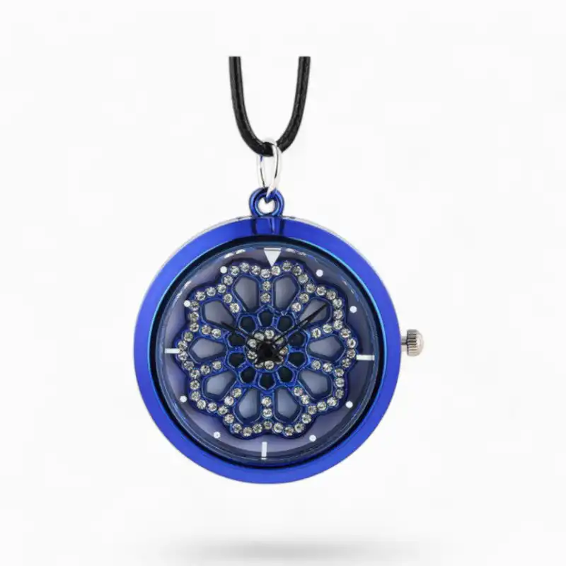 Montre à Gousset Femme Pendentif Bleu