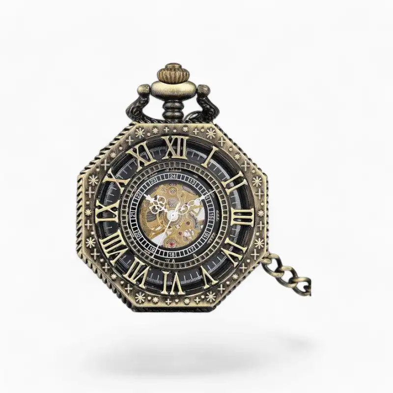 Montre à Gousset Hexagone Bronze