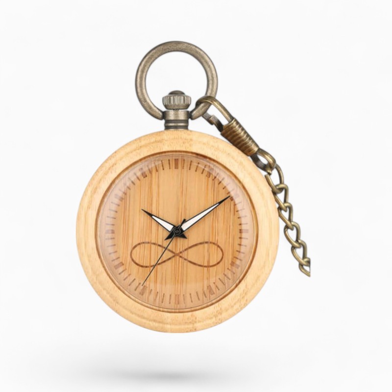 Montre à Gousset Infini en Bois | La Montre à Gousset