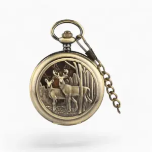 Montre à Gousset Mécanique Cerf & Biche | La Montre à Gousset