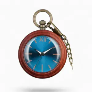 Montre à Gousset Moderne en Bois | La Montre à Gousset