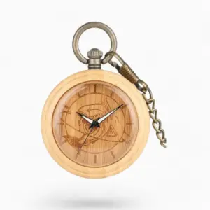 Montre à Gousset Poisson Bois | La Montre à Gousset