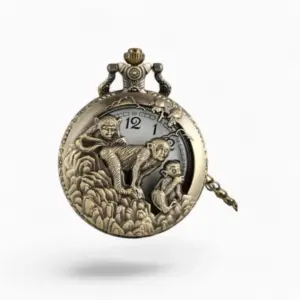 Montre à Gousset Vintage Singes | La Montre à Gousset