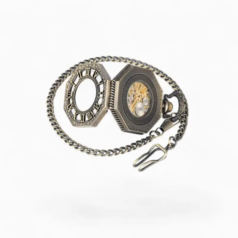 Montre de poche Hexagone Bronze