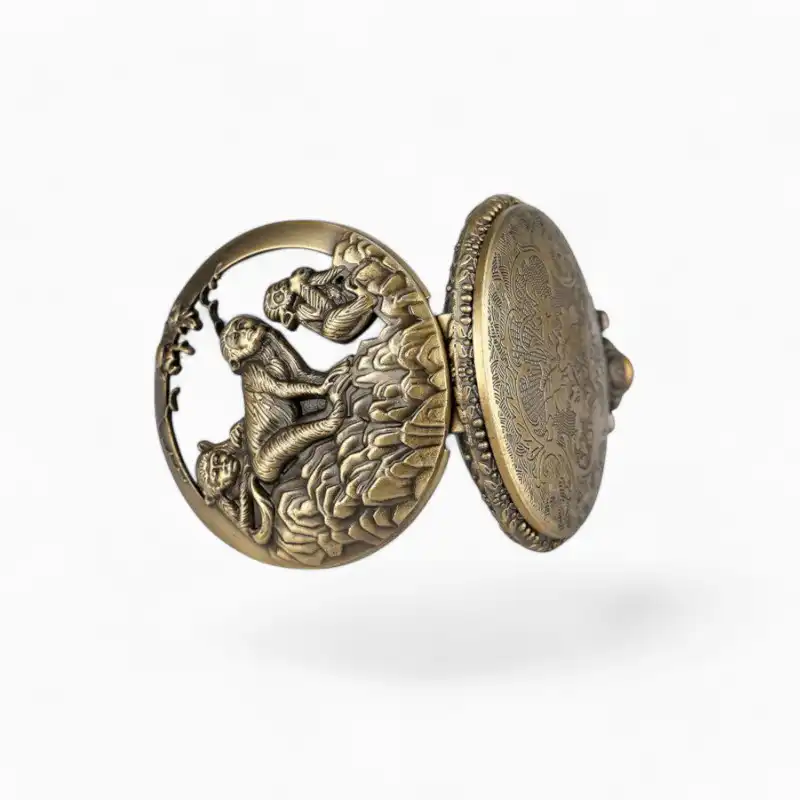 Montre de poche Vintage Singes | La Montre à Gousset