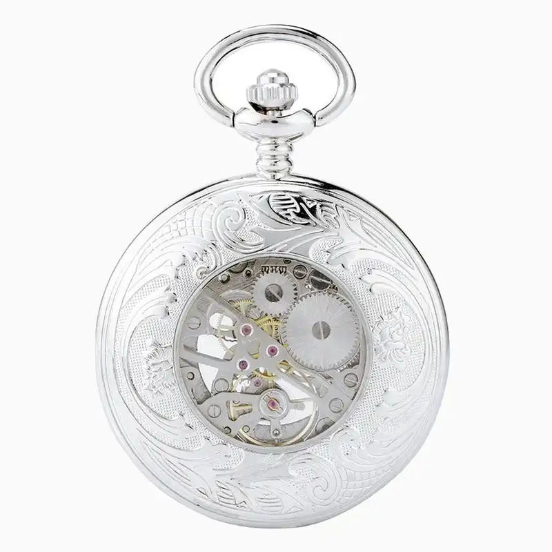 Montre à Gousset Argent Mécanique Vintage – vue 3