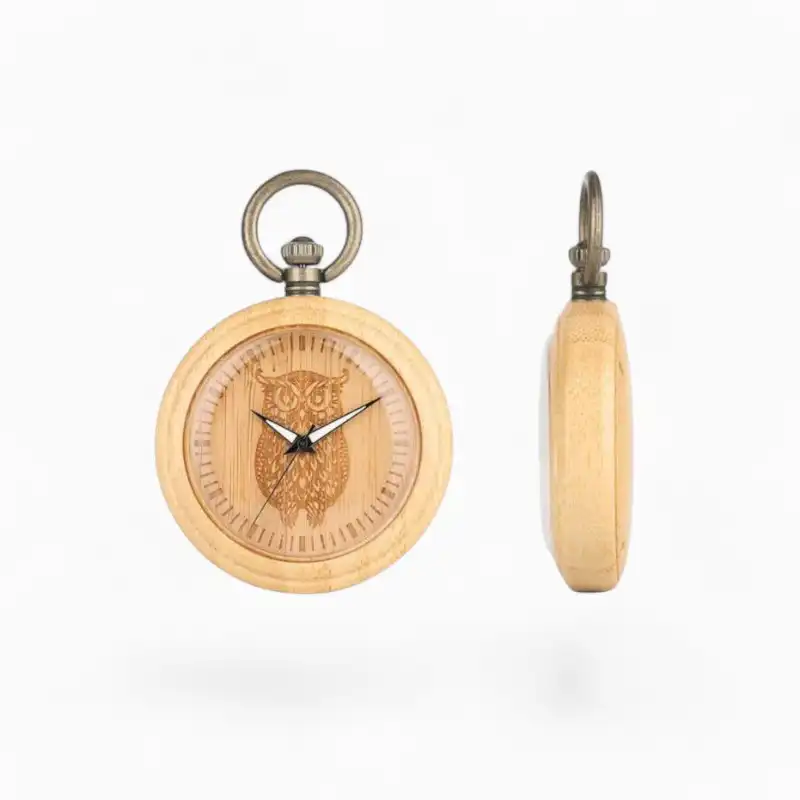 Montre Gousset Hibou Bois | La Montre à Gousset