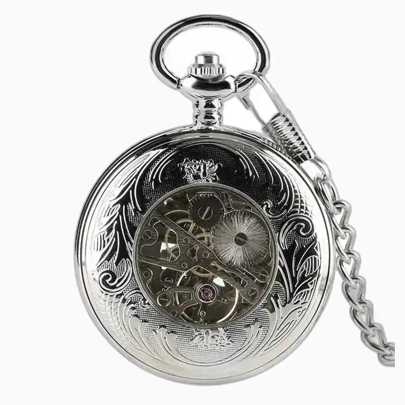 Montre à Gousset Luxe Diamant d'Argent – vue 5