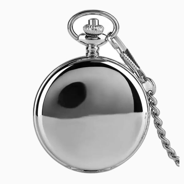 Montre à Gousset Mécanique Argent Double Clapet – Couleur Or