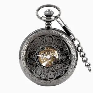 Montre à Gousset Steampunk Cœur Ouvert – vue 1