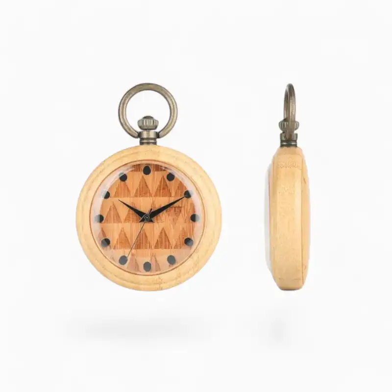 Montre Gousset Triangle en Bois | La Montre à Gousset