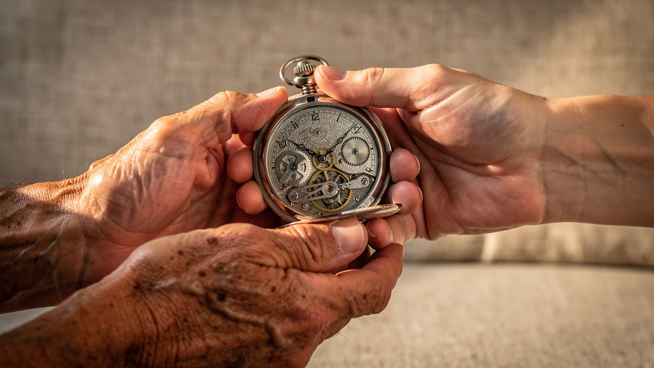 Transmission d'une montre à gousset de génération en génération